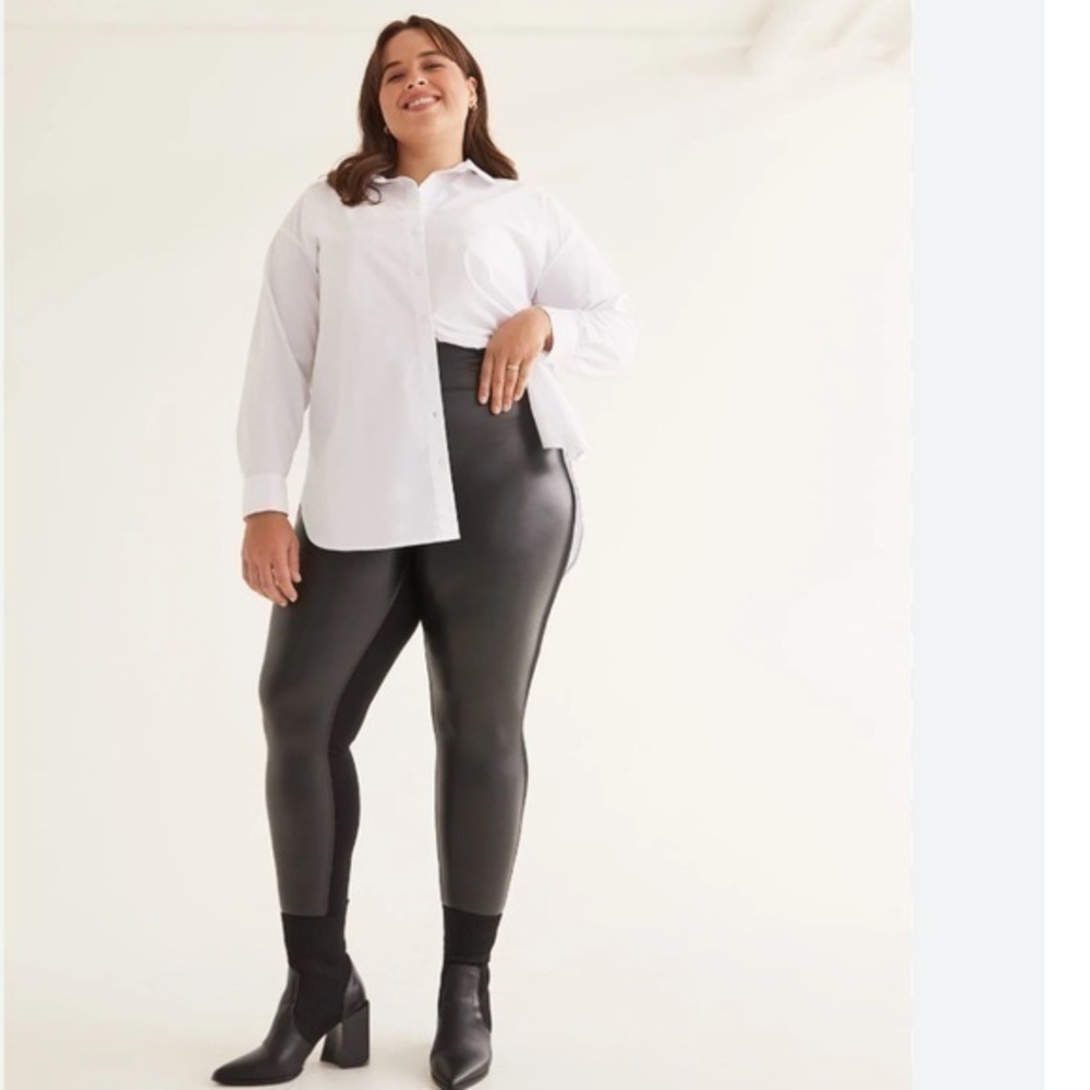 Penningtons | Black Highrise Faux Leather Leggings